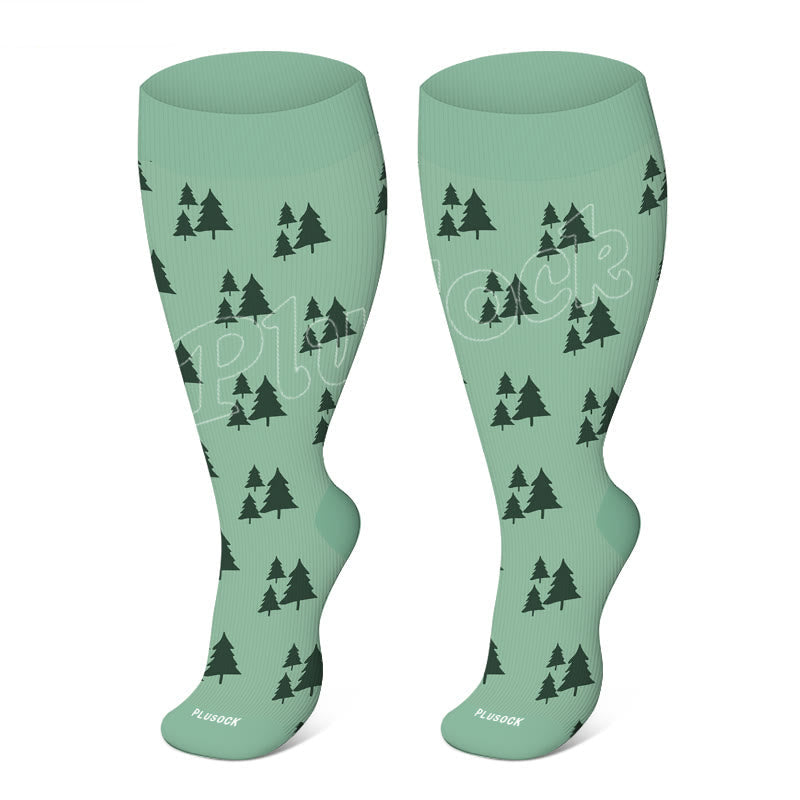 Plus Size Cute Compression Socks(3 Pairs)