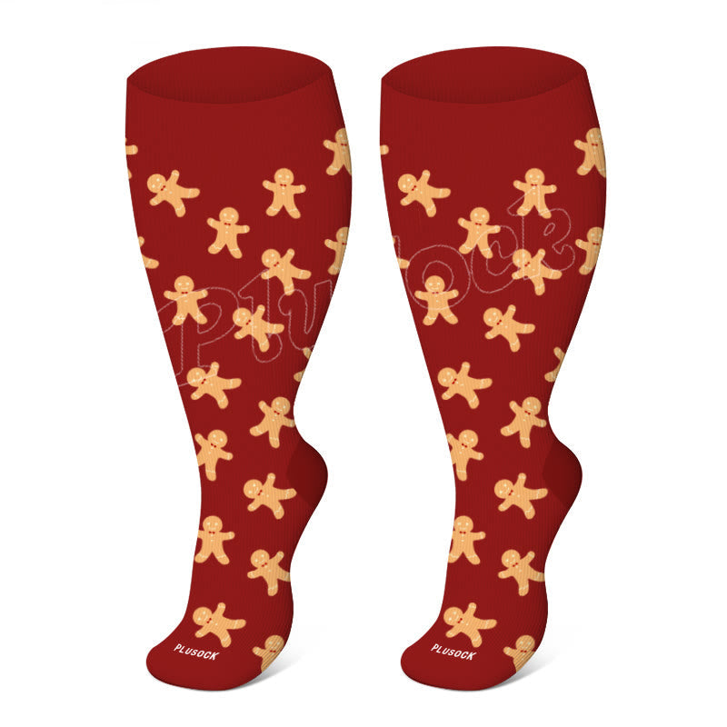 Plus Size Cute Compression Socks(3 Pairs)