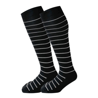 2XL-7XL Plus Size Rhombus Compression Socks(3 Pairs)