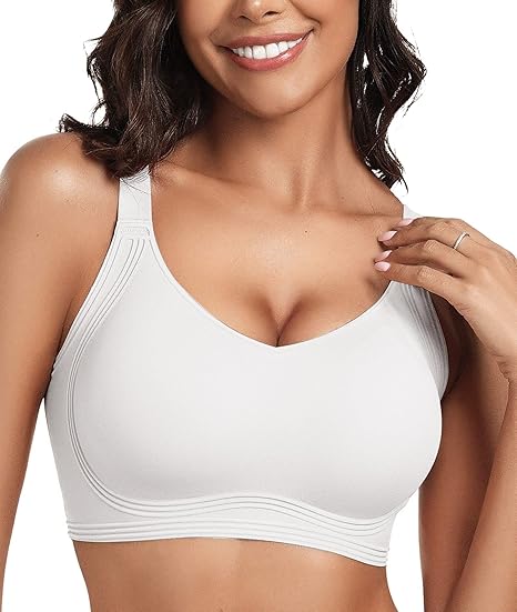 Xirainbow® V-Neck Flocking Technology Seamless Everyday Bras