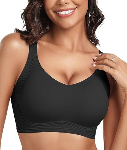 Xirainbow® V-Neck Flocking Technology Seamless Everyday Bras