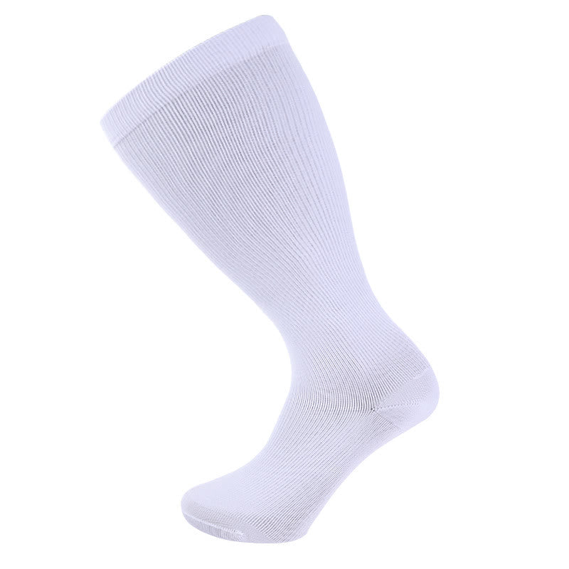 2XL-7XL Solid Color Plus Size Compression Socks(3 Pairs)