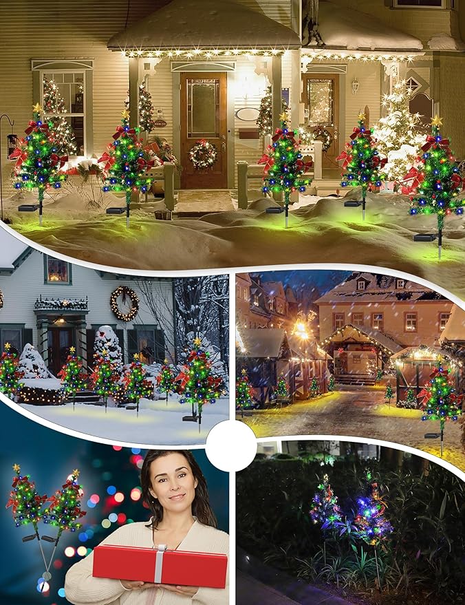 🔥Hot Sale 49%OFF-🎄Solar Christmas Trees Lights Outdoor Decoration Waterproof